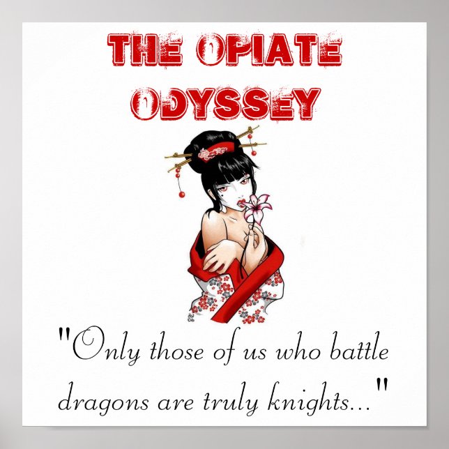 Opiate Odyssey ’Sekus Dragons’ Design Poster (Framsidan)