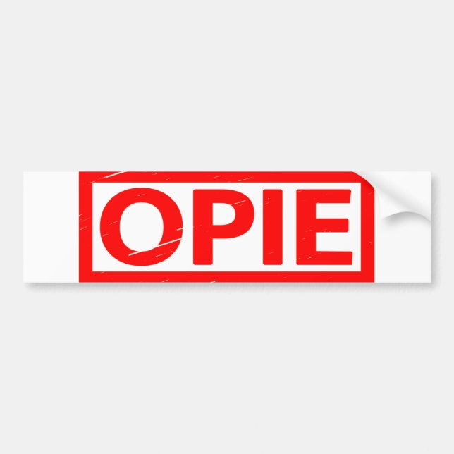 Opie Frimärke Bildekal (Framsidan)