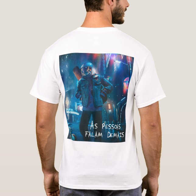 Opiniões (Modelo II) T Shirt (Baksida)