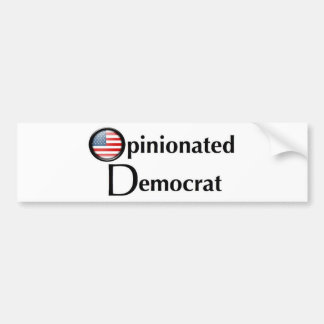 Opinionated demokratklistermärke bildekal