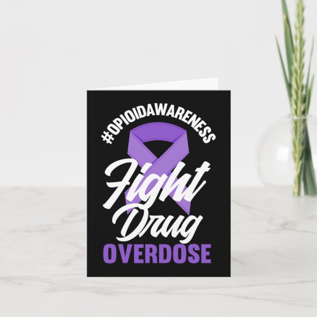 Opioid Awareness Filokalbehandling Överdosering Öv Kort (Framsida)