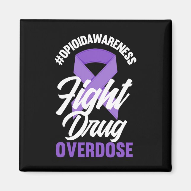 Opioid Awareness Filokalbehandling Överdosering Öv Magnet (Framsidan)