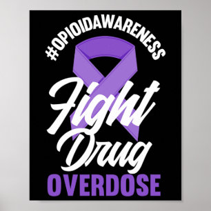 Opioid Awareness Filokalbehandling Överdosering Öv Poster