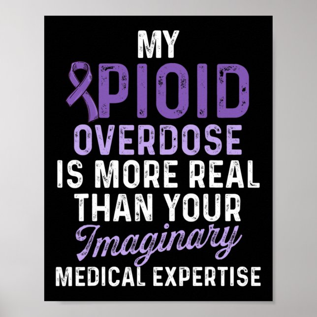 Opioid Överdosering Medvetandegörandeanfall Överle Poster (Framsidan)