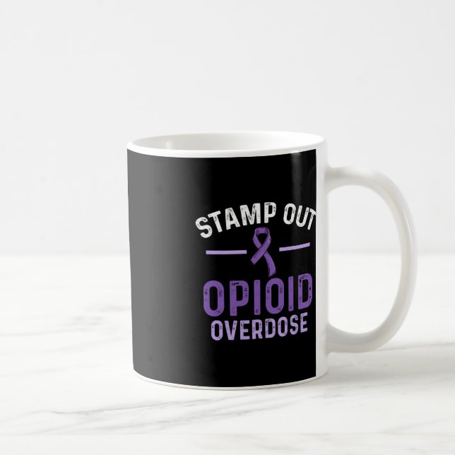 Opioid Överdosering Medvetandegörare Överlevnad 55 Kaffemugg (Höger)