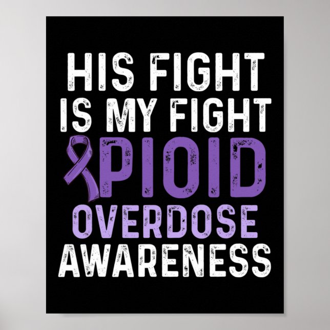 Opioid Överdosering Medvetandegörare Överlevnad 57 Poster (Framsidan)