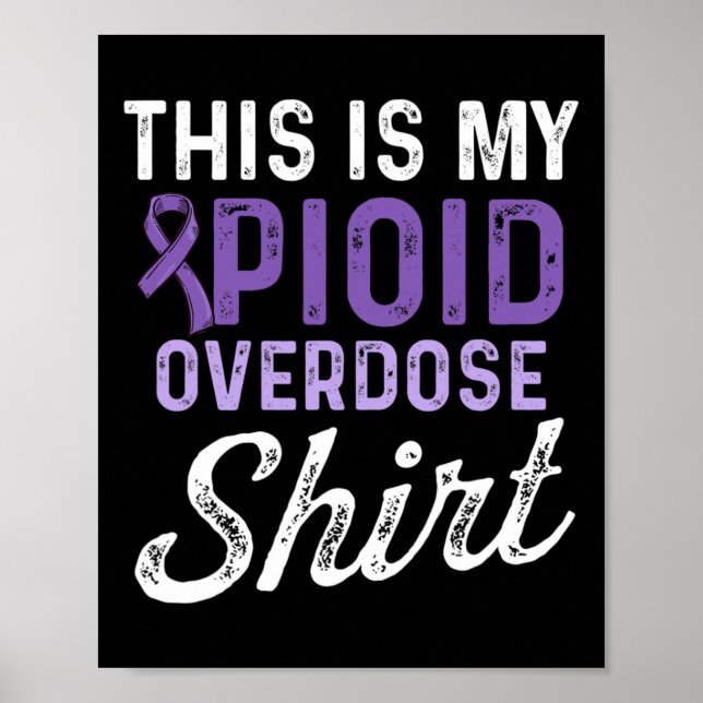 Opioid Överdosering Medvetandegörare Överlevnad 61 Poster (Framsidan)