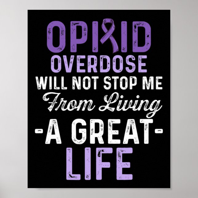 Opioid Överdosering Medvetandegörare Överlevnad 65 Poster (Framsidan)