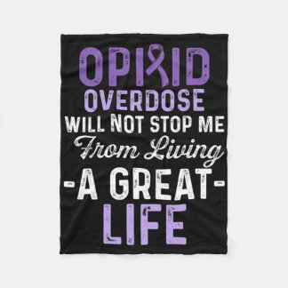 Opioid Överdosering Medvetandegörare Survivor 14 Fleecefilt