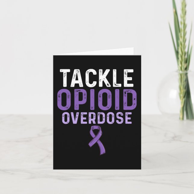 Opioid Överdosering Medvetandegörare Survivor 18 Kort (Framsida)