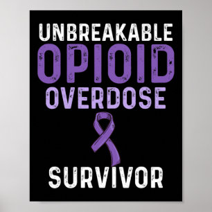 Opioid Överdosering Medvetandegörare Survivor 19 Poster