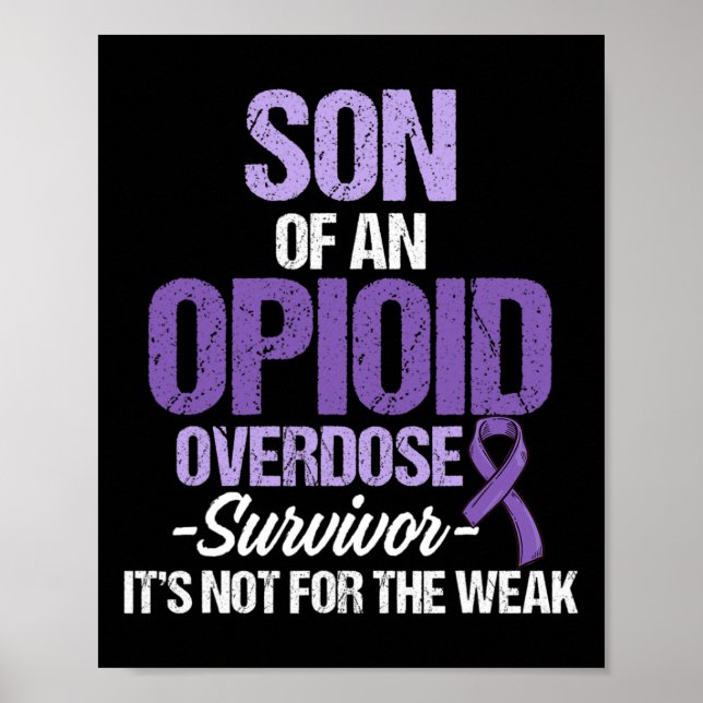 Opioid Överdosering Medvetandegörare Survivor 37 Poster (Framsidan)