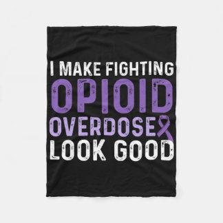 Opioid Överdosering Medvetandehöjare Överlevor 1 Fleecefilt