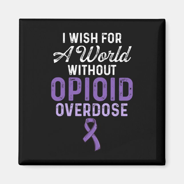 Opioidöverdos Medvetenhet Warrior Överlevare 57  Magnet (Framsidan)
