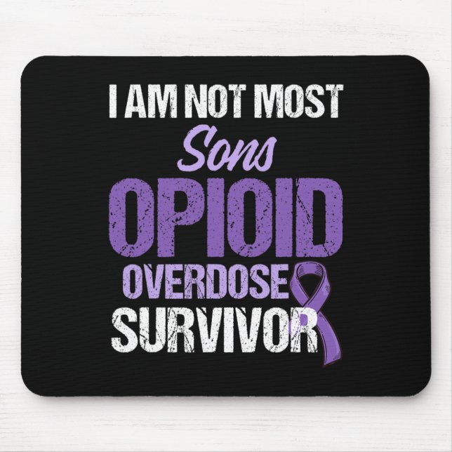 Opioidöverdos Medvetenhet Warrior Survivor 63  Musmatta (Framsidan)