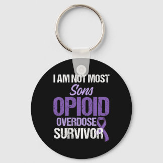 Opioidöverdos medvetenhet Warrior Survivor 63 Nyckelring