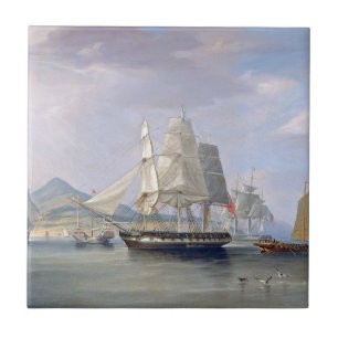 Opium Clipper-Fraktaser 1824 Kakelplatta