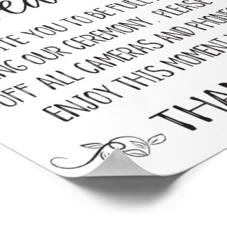 Opluggat Bröllop-tecken, Bröllop-utskrifter" Poster