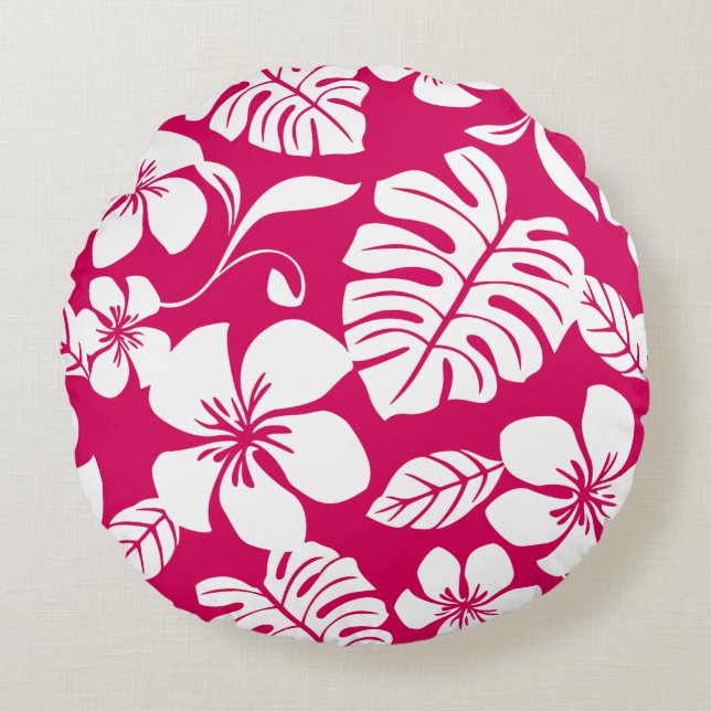 ÖPLUMERIA (JORDGUBBSRÖD) RUND KUDDE (Framsidan)