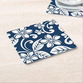 ÖPLUMERIA (MARINBLÅ) Pappersbricka Underlägg Papper Kvadrat
