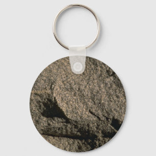 Opolerat granit nyckelring