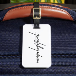 Opolitisk - resa Bolag Bagagebricka