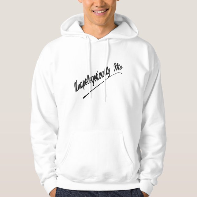 Opologetisk me hoodie (Framsida)