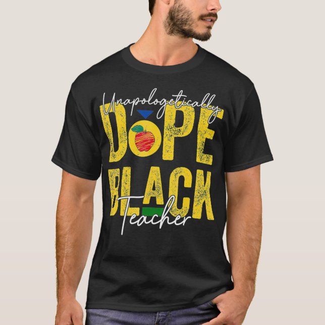 Opologetiskt DOPE Black Teacher Manar Women Hist T Shirt (Framsida)