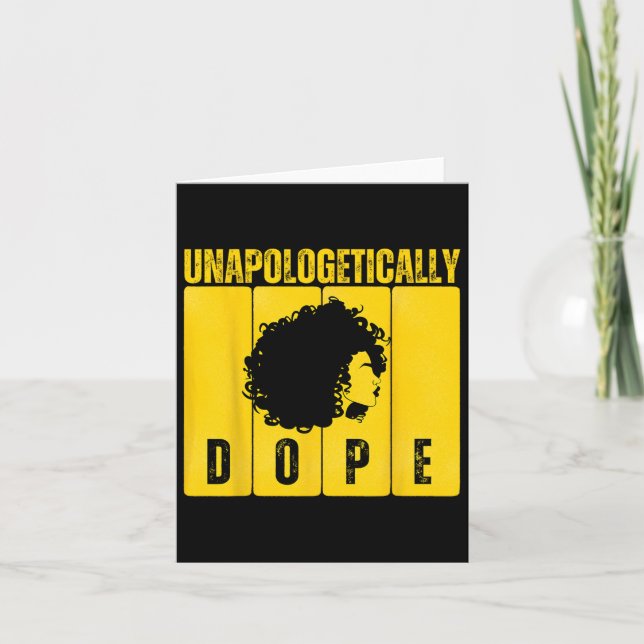 Opologetiskt Drug Black History Månad i Afrika Kort (Framsida)