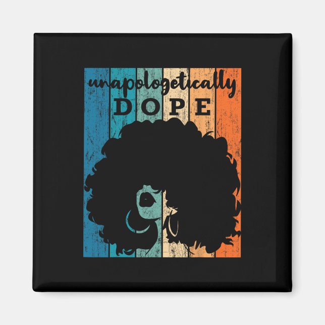 Opologetiskt Drug Black History Månad i Afrika Magnet (Framsidan)