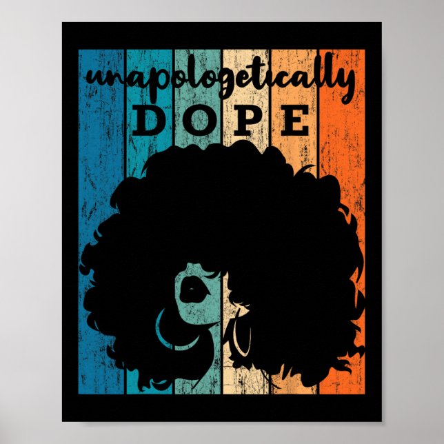 Opologetiskt Drug Black History Månad i Afrika Poster (Framsidan)