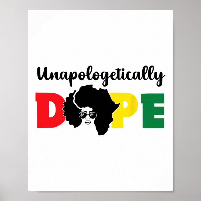 Opologetiskt Drug Black History Månad i Afrika Poster (Framsidan)