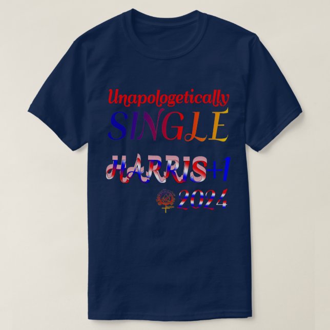 Opologetiskt enkelt Harris Walz 2024 T-Shirt (Design framsida)