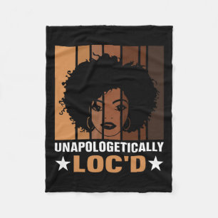 Opologetiskt Loc'd Melanin Brown Skin Black Hi Fleecefilt