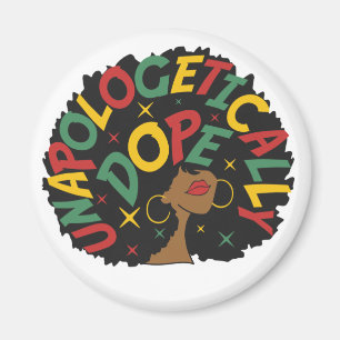 Opologetiskt påve Black Girl Afro Magnet
