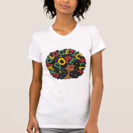 Opologetiskt påve Black Girl Afro T Shirt