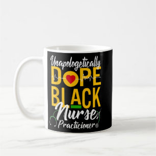 Opologetiskt påve Black Nurse Practitioner RN Kaffemugg