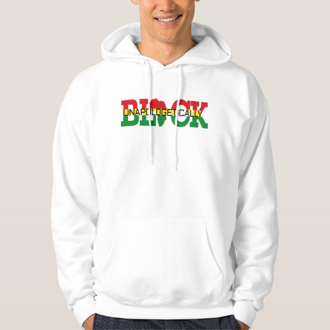 Opologetiskt svart hoodie (Framsida)