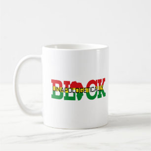 Opologetiskt svart kaffemugg