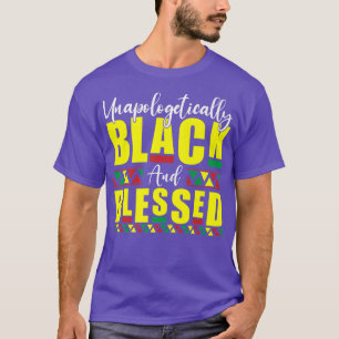 Opologetiskt svart och utbildad historik månad t shirt