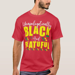 Opologetiskt svart och utbildad historik månad t shirt