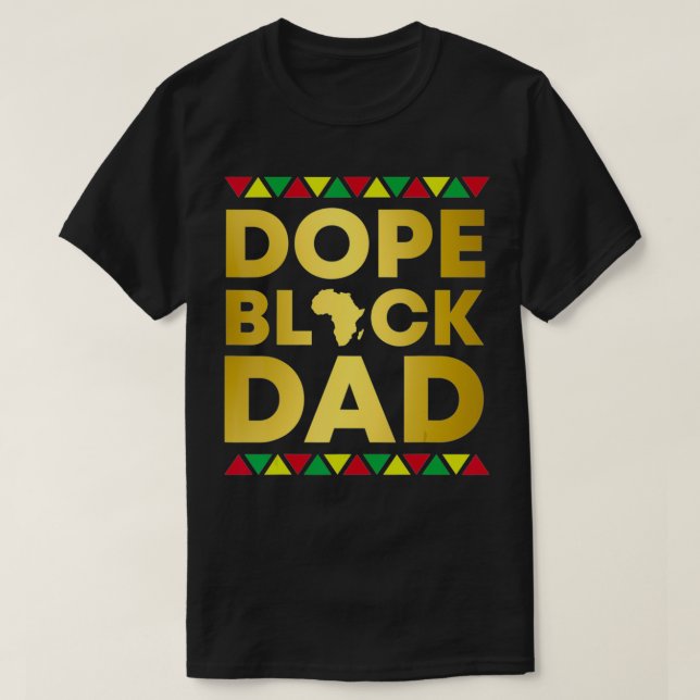 Opologetiskt svartvitt Pappa-aafyratisk Afrika T Shirt (Design framsida)