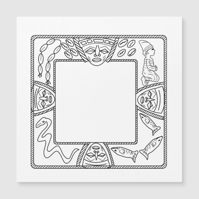 Opon Ifa Yoruba spådommagasin (Framsida)