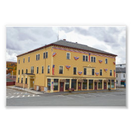 ÖPond, Vermont, Bibliotek och Town Hall Fototryck