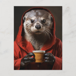 Oporös med kaffe vykort