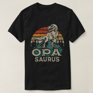 Oposaurus Dinosaur Grandpa Saurus Fars dag  T Shirt