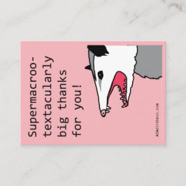 Opossum - AI-konstighet Alla hjärtans dag-kort Tilläggskort