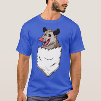 Opossum Älskare Cute Pocket Possum T Shirt