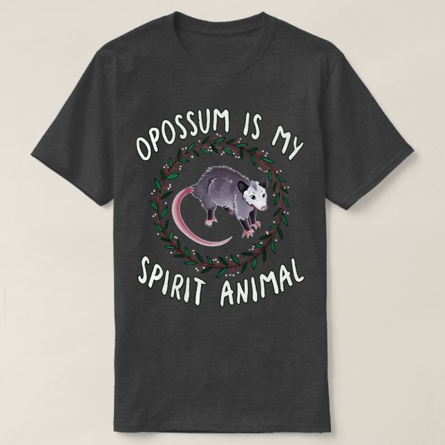 Opossum är mitt andliga djur t shirt (Design framsida)
