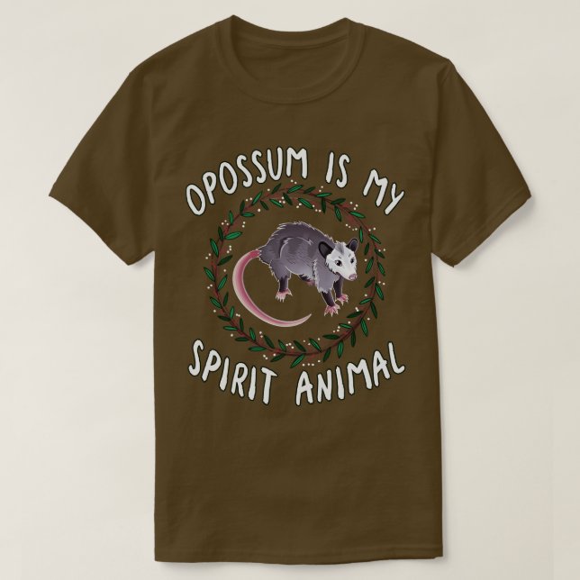Opossum är mitt andliga djur t shirt (Design framsida)